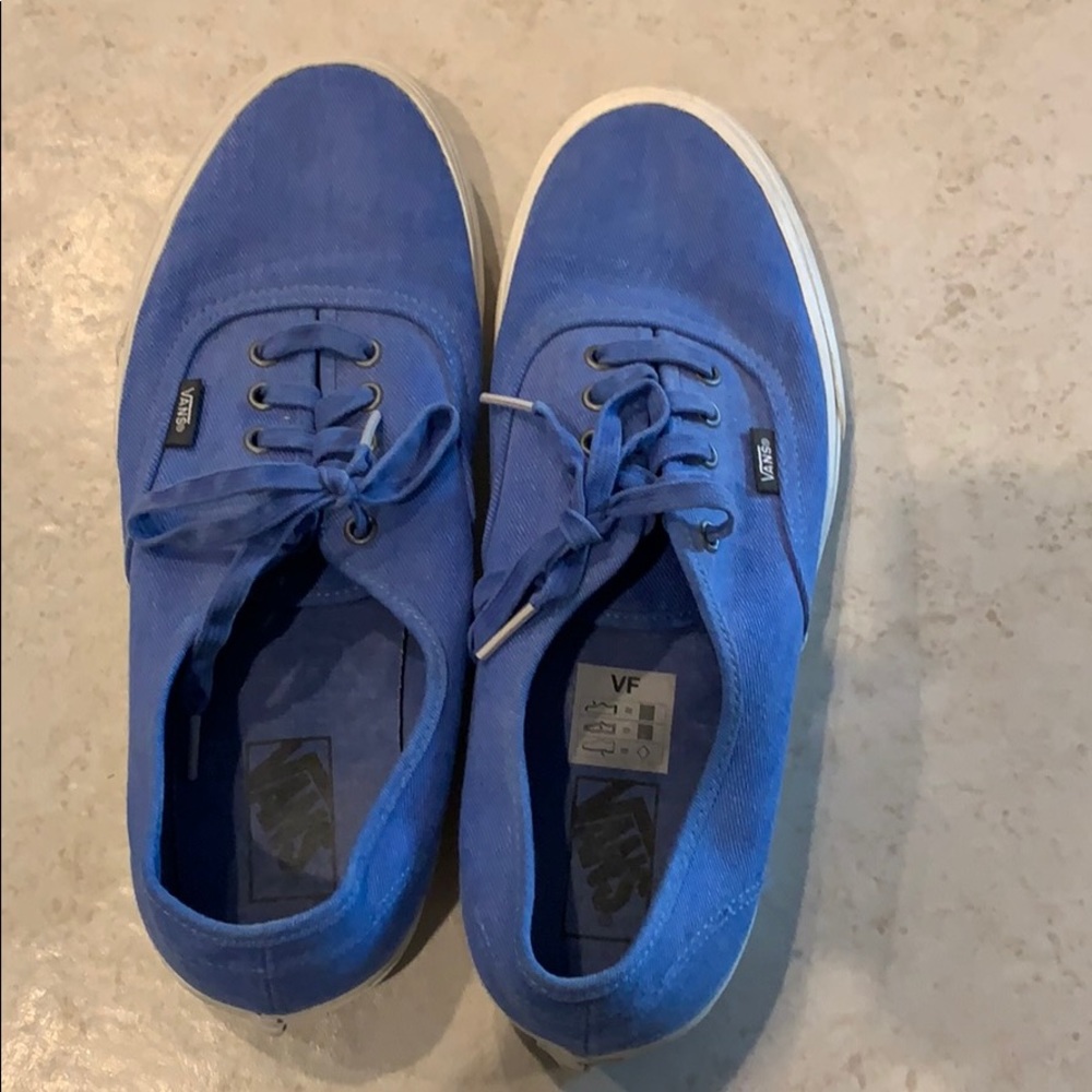 NWOT BLUE VANS 10.5